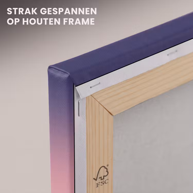 Canvas schilderij - Gradiënt - Paars - Roze — 7