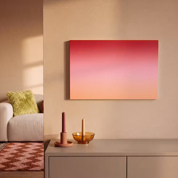 Canvas schilderij - Gradiënt - Rood - Roze — 2