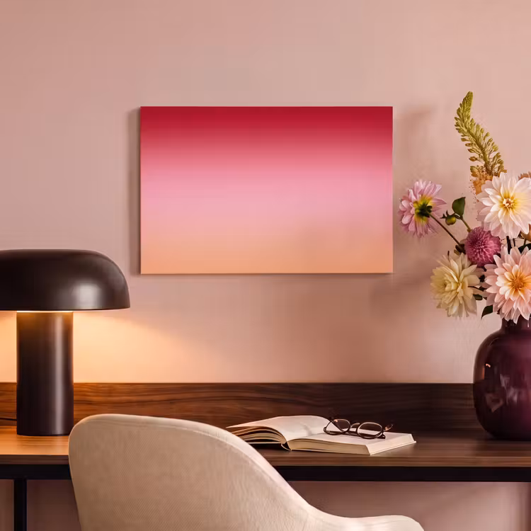 Canvas schilderij - Gradiënt - Rood - Roze — 6