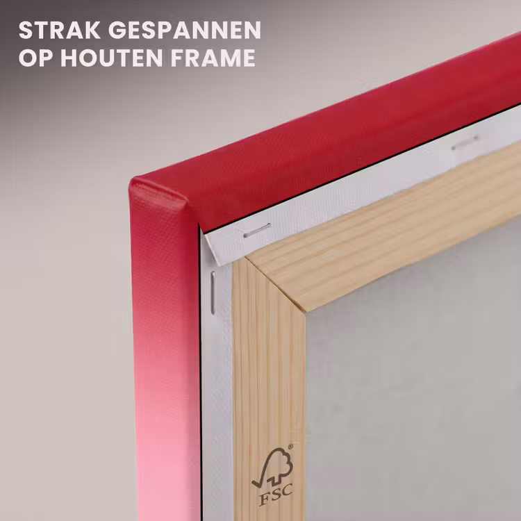 Canvas schilderij - Gradiënt - Rood - Roze — 7