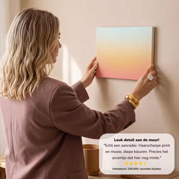 Canvas schilderij - Gradiënt - Zacht - Kleur — 3