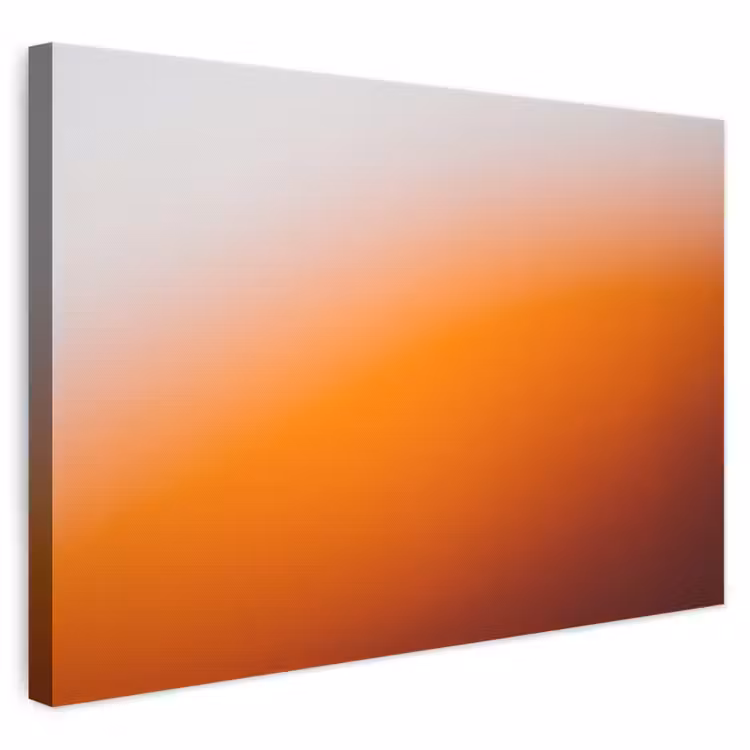 Canvas schilderij - Kleurverloop - Oranje - Abstract — 1