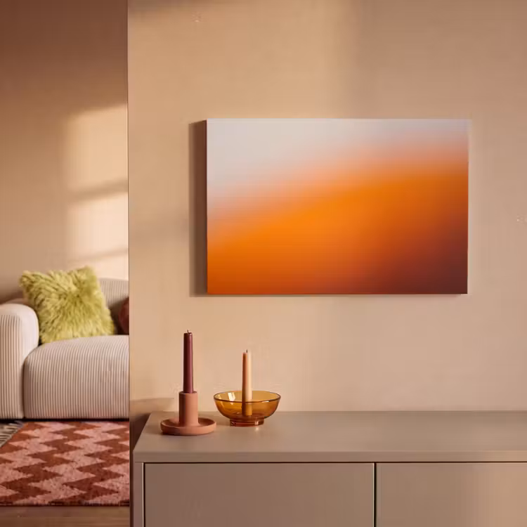 Canvas schilderij - Kleurverloop - Oranje - Abstract — 2