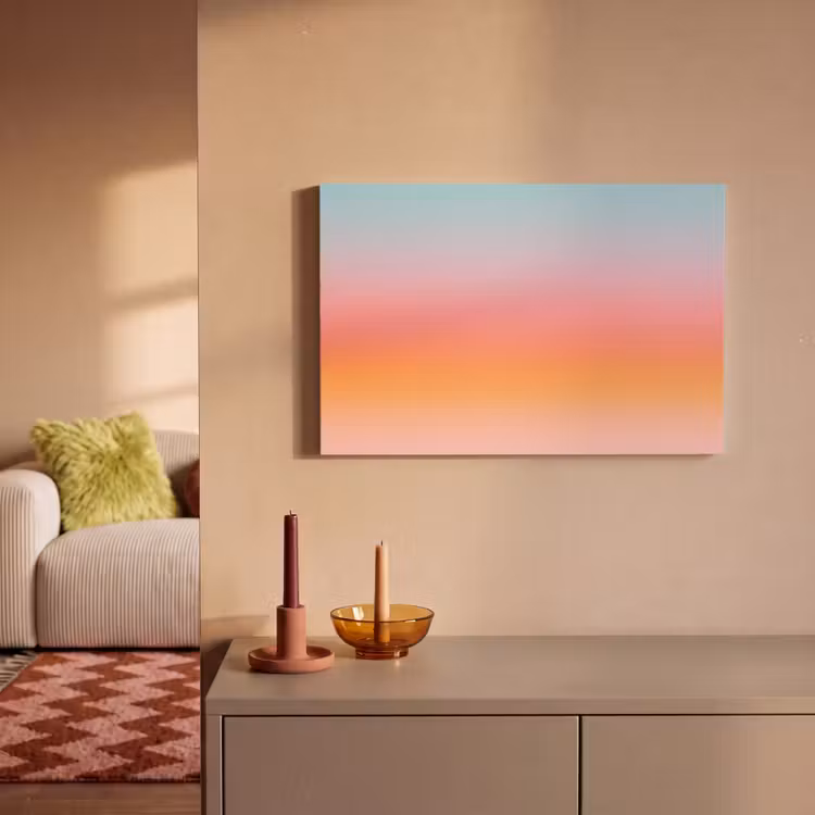 Canvas schilderij - Kleurverloop - Zacht - Abstract — 2