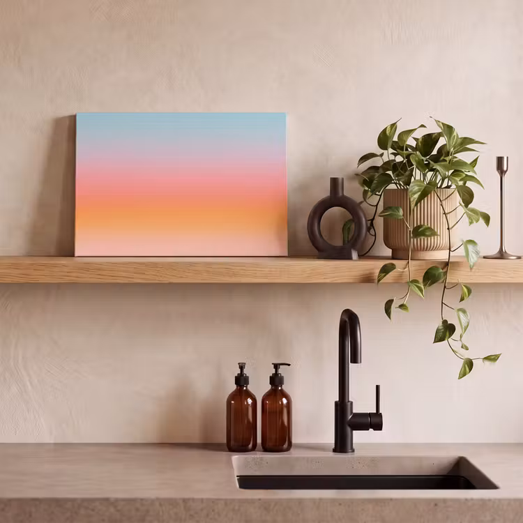 Canvas schilderij - Kleurverloop - Zacht - Abstract — 4