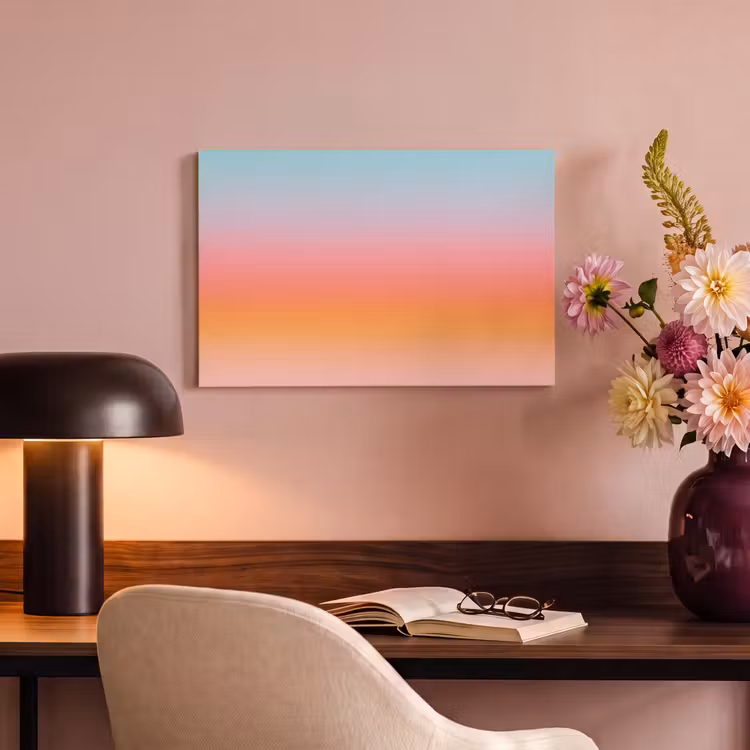 Canvas schilderij - Kleurverloop - Zacht - Abstract — 6