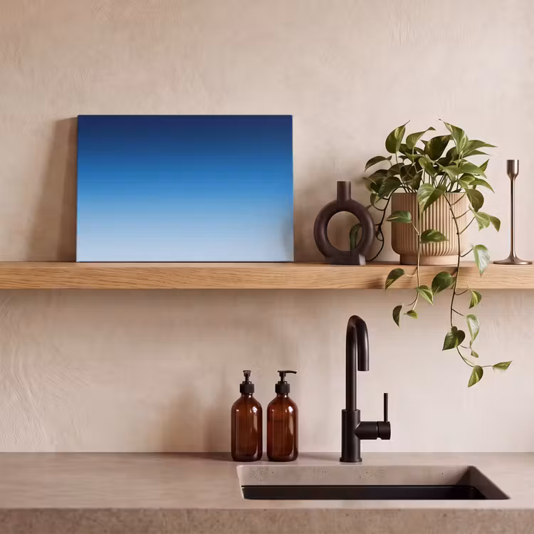 Canvas schilderij - Lucht - Blauw - Gradiënt — 4