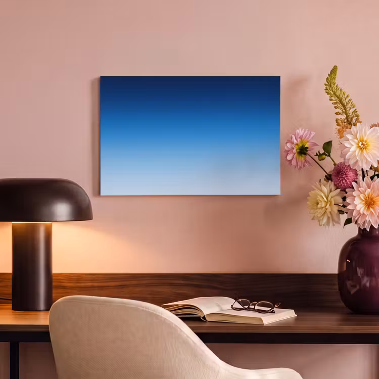 Canvas schilderij - Lucht - Blauw - Gradiënt — 6