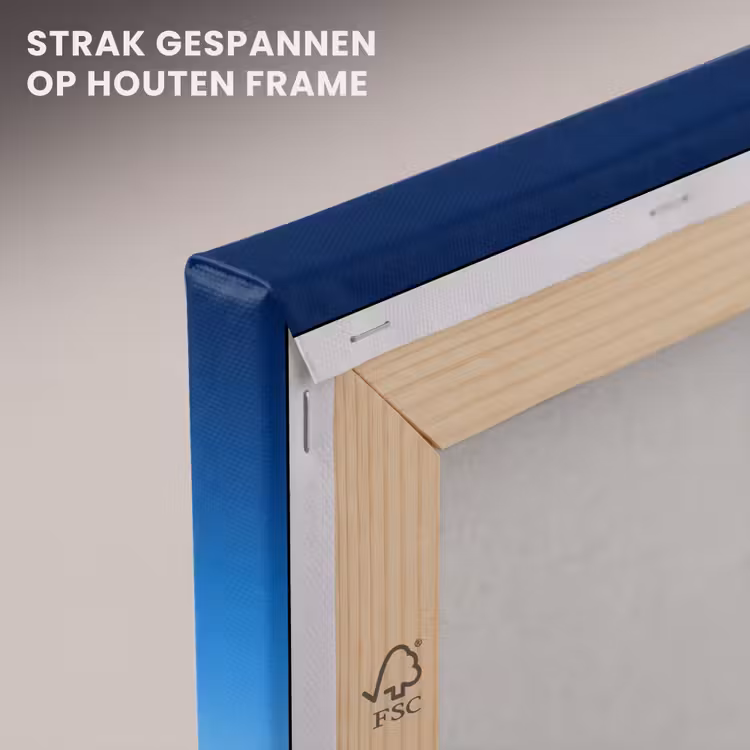 Canvas schilderij - Lucht - Blauw - Gradiënt — 7