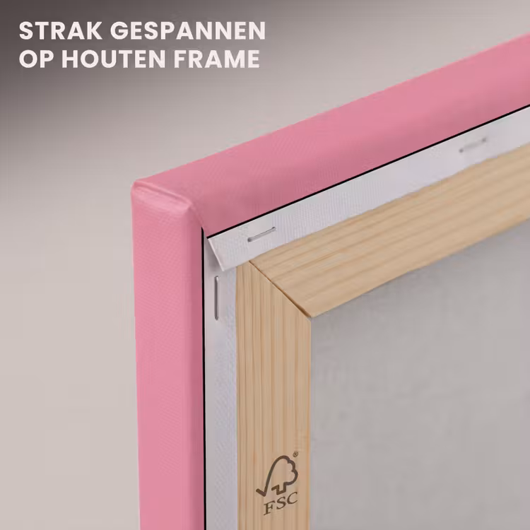 Canvas schilderij - Roze strik - Glitter — 7