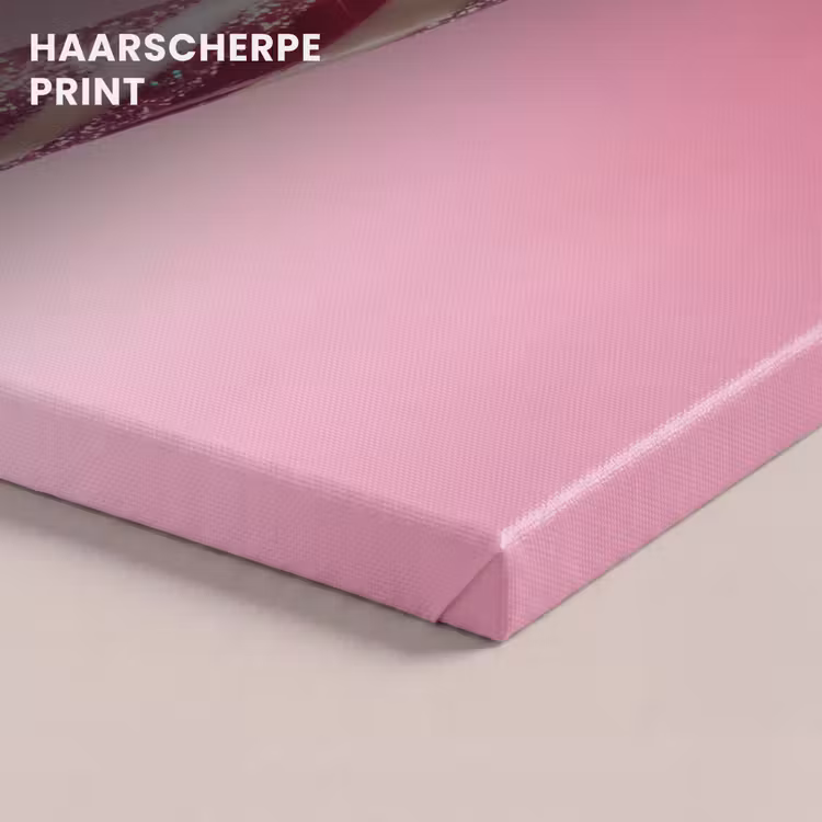 Canvas schilderij - Zuurstok - Glinsterend - Roze — 5