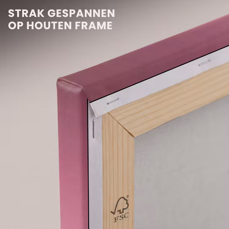 Canvas schilderij - Zuurstok - Glinsterend - Roze — 7