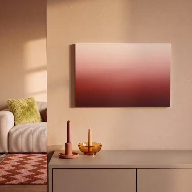 Canvas schilderij - Verloop - Rood - Roze — 2