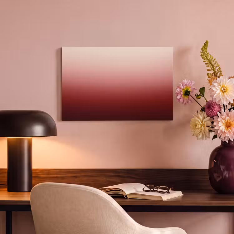 Canvas schilderij - Verloop - Rood - Roze — 6