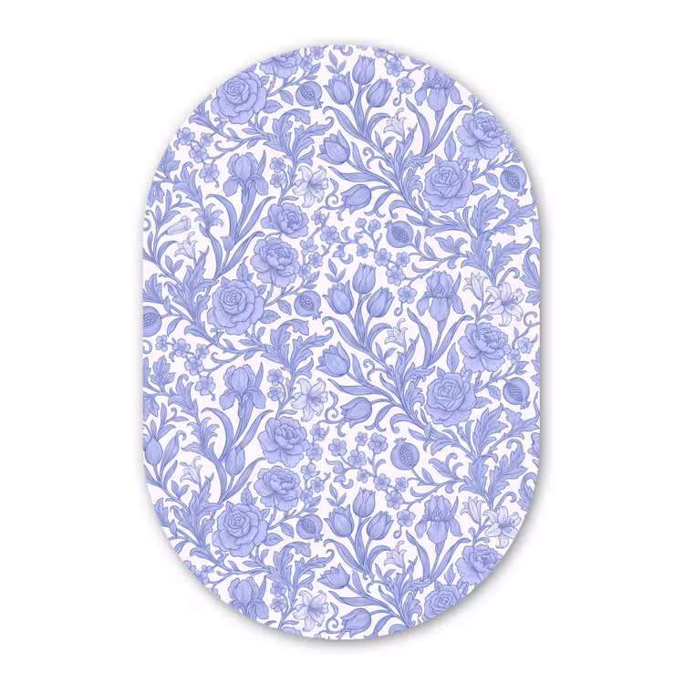 Muurovaal aluminium - Botanisch - Design - Klassiek — 1