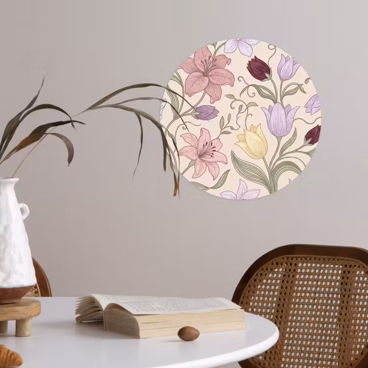 Behangcirkel - Bloemen - Illustratie - Botanisch — 4