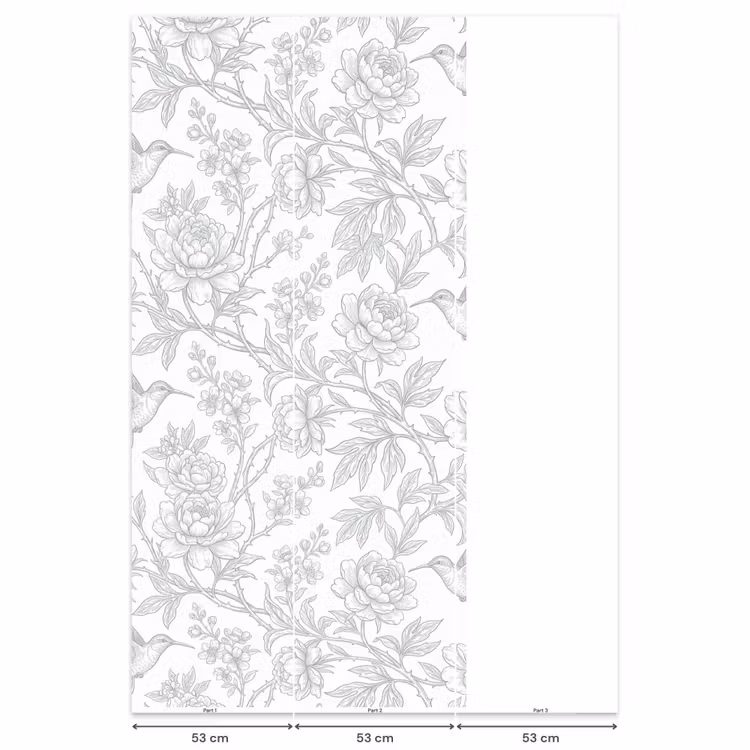 Behang - Vogel - Bloemen - Natuur — 6