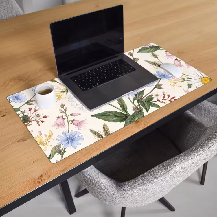 Bureau onderlegger - Botanisch - Illustratie - Kleurrijk — 3