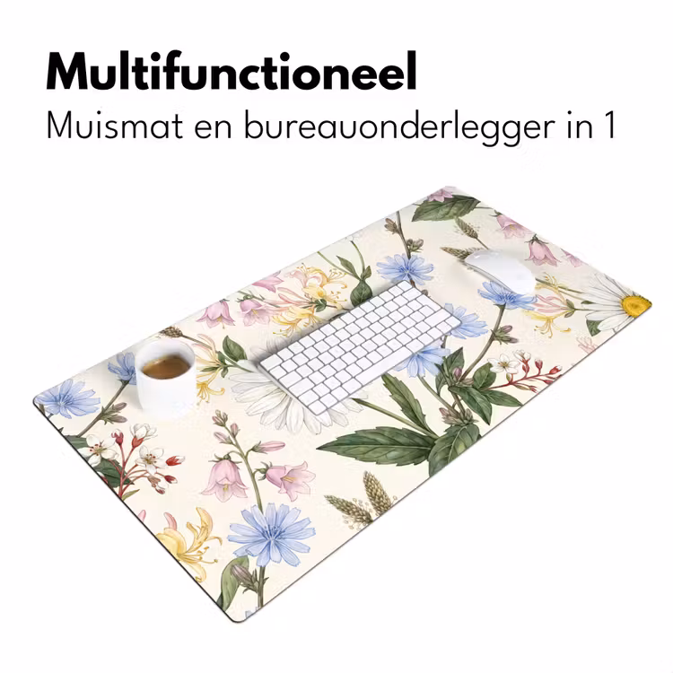 Bureau onderlegger - Botanisch - Illustratie - Kleurrijk — 7