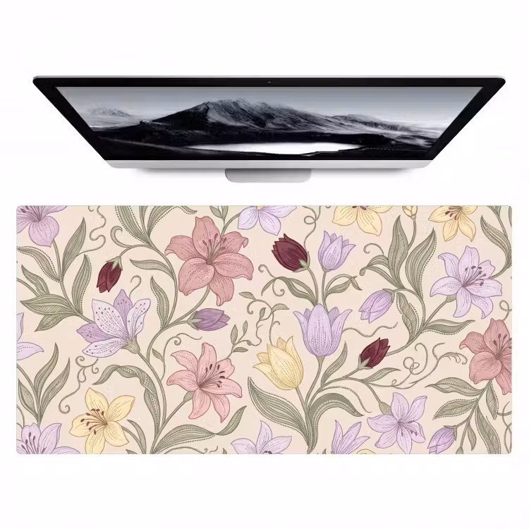 Bureau onderlegger - Bloemen - Illustratie - Botanisch — 1