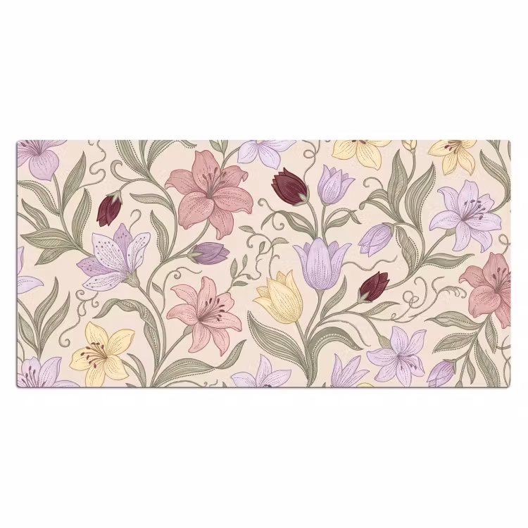 Bureau onderlegger - Bloemen - Illustratie - Botanisch — 2