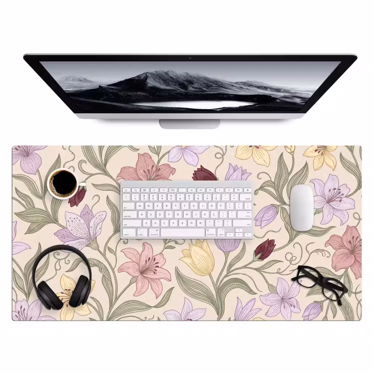 Bureau onderlegger - Bloemen - Illustratie - Botanisch — 4