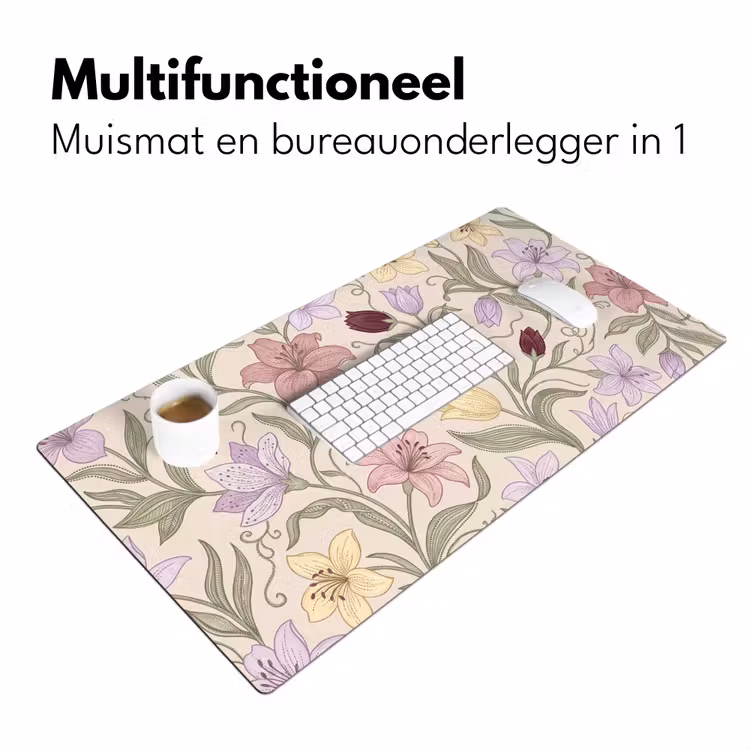 Bureau onderlegger - Bloemen - Illustratie - Botanisch — 7