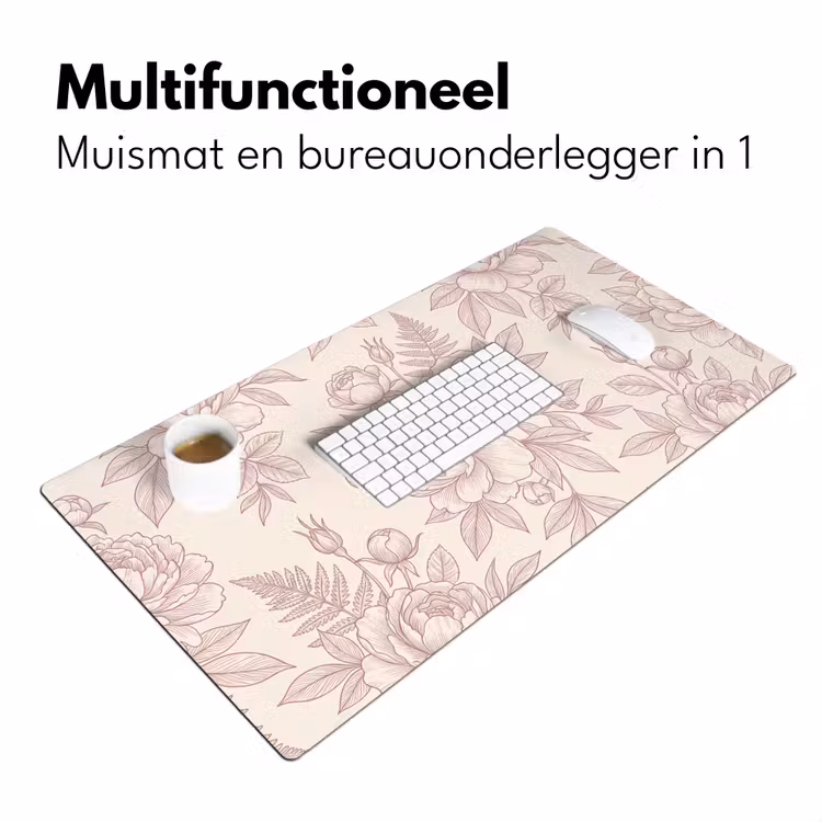 Bureau onderlegger - Bloemen - Lijntekening - Botanisch — 7