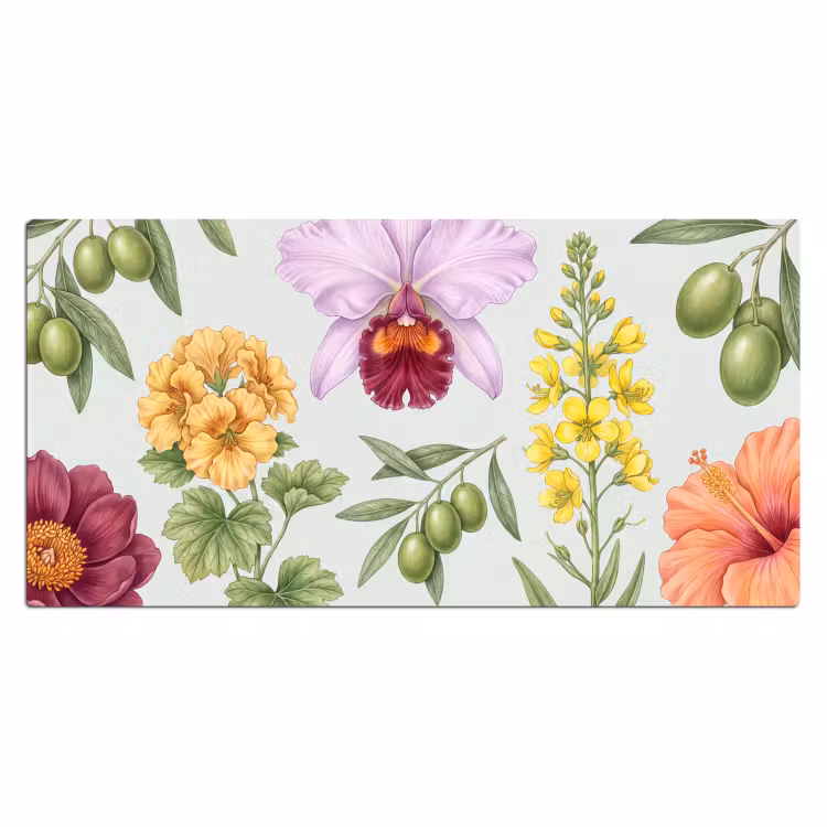 Bureau onderlegger - Bloemen - Plant - Natuur — 2