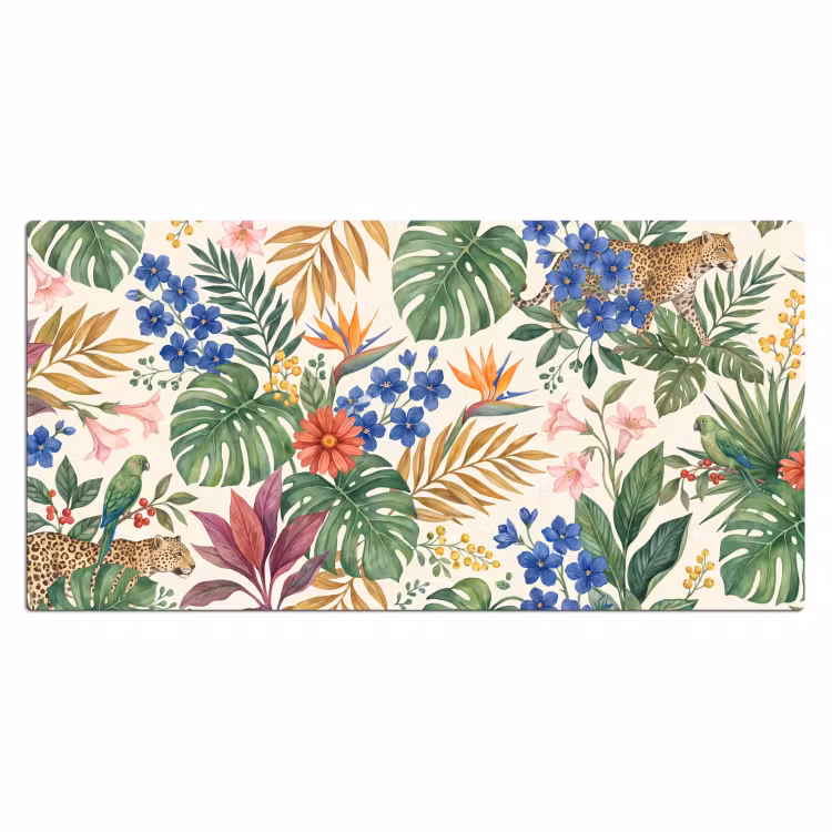 Bureau onderlegger - Kat - Jungle - Dieren — 2