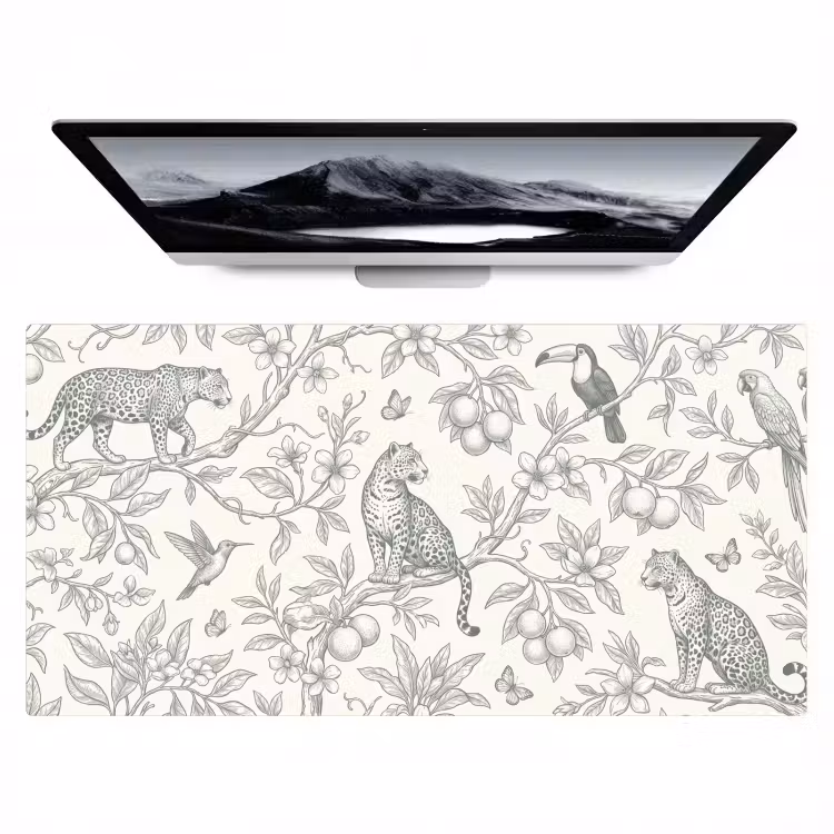 Bureau onderlegger - Vogel - Natuur - Illustratie — 1