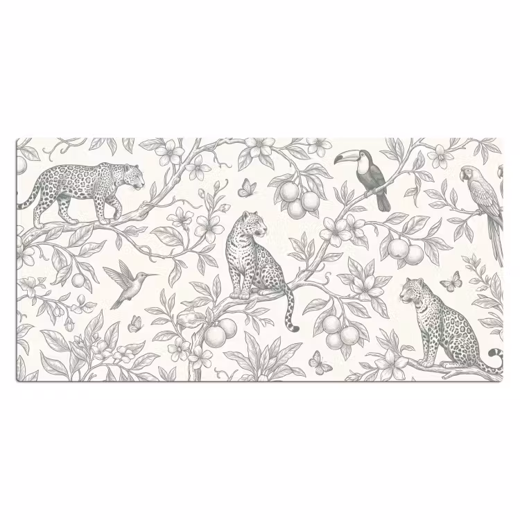 Bureau onderlegger - Vogel - Natuur - Illustratie — 2