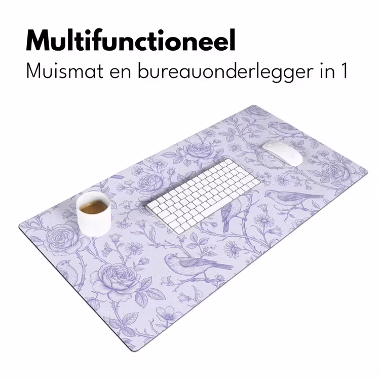 Bureau onderlegger - Bloemen - Vogel - Tekening — 7