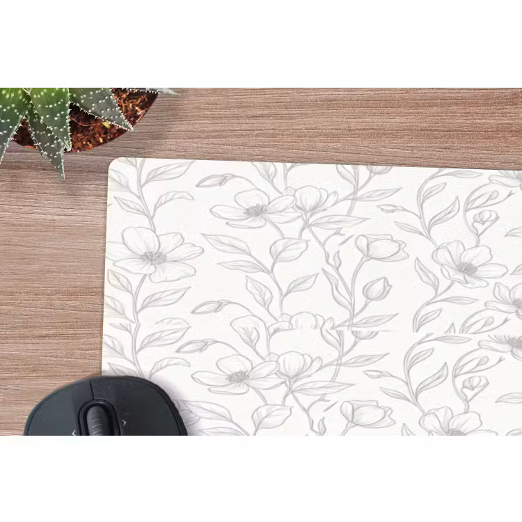 Muismat - Bloemen - Lijnen - Patroon — 5