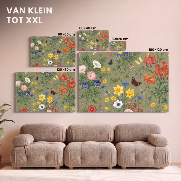 Canvas schilderij - Bloemen - Insecten - Natuur — 8