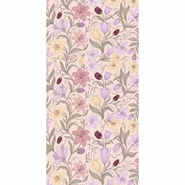 Behang - Bloemen - Illustratie - Botanisch β 2