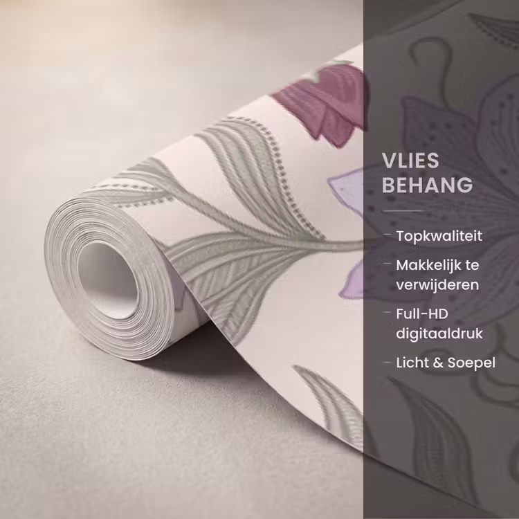 Behang - Bloemen - Illustratie - Botanisch β 3