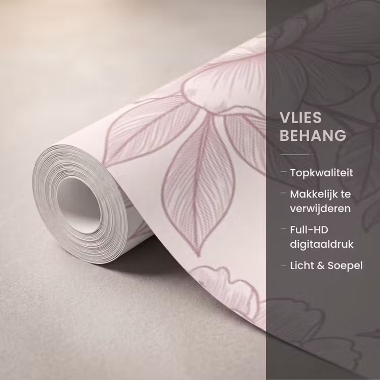 Behang - Bloemen - Lijntekening - Botanisch — 3