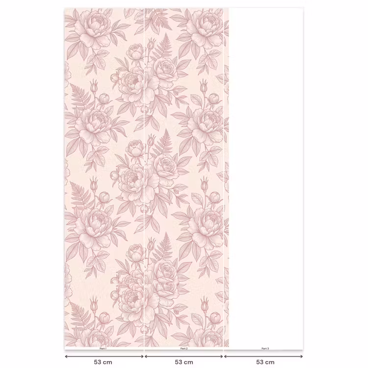 Behang - Bloemen - Lijntekening - Botanisch — 6