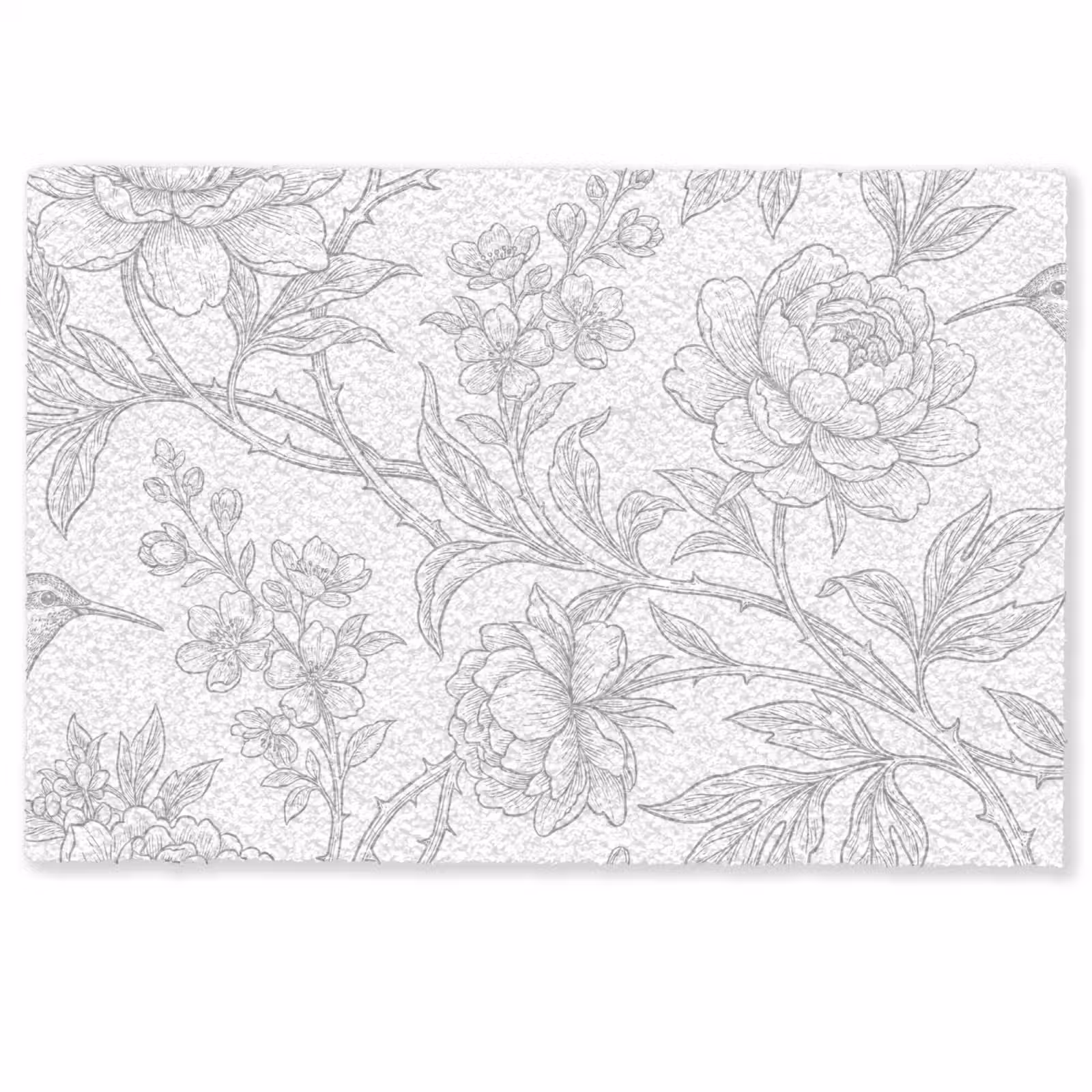 Deurmat - Vogel - Bloemen - Natuur — 1