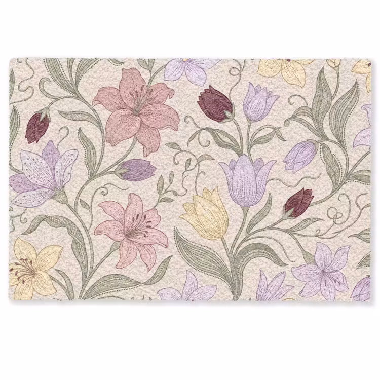 Deurmat - Bloemen - Illustratie - Botanisch — 1