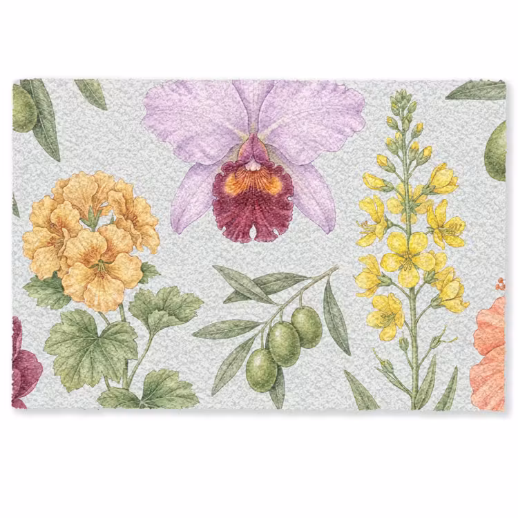 Deurmat - Bloemen - Plant - Natuur — 1