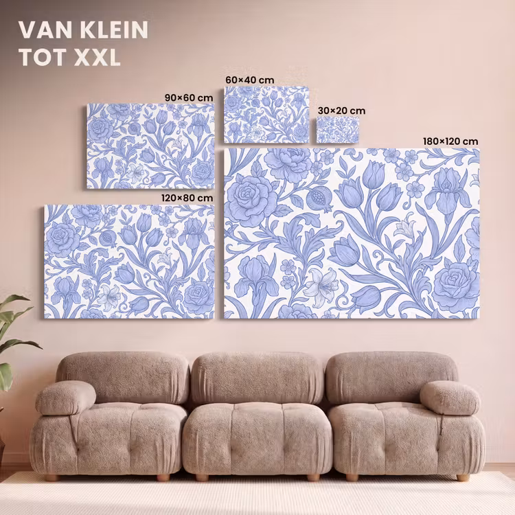 Canvas schilderij - Botanisch - Design - Klassiek — 8