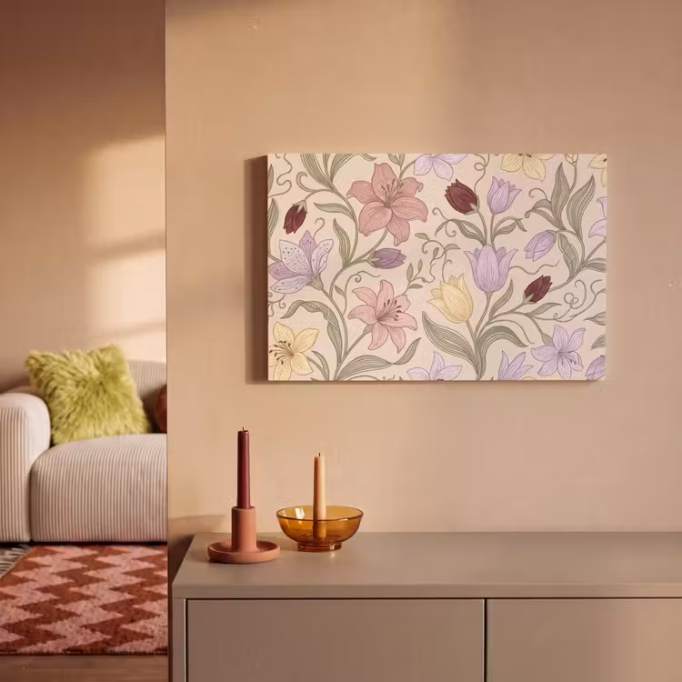 Canvas schilderij - Bloemen - Illustratie - Botanisch — 2