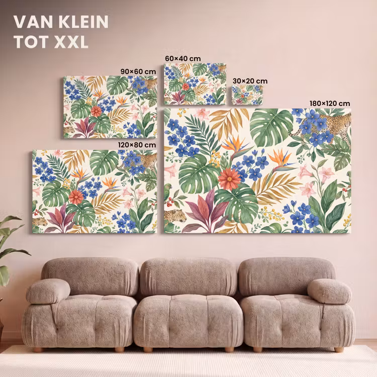 Canvas schilderij - Kat - Jungle - Dieren — 8