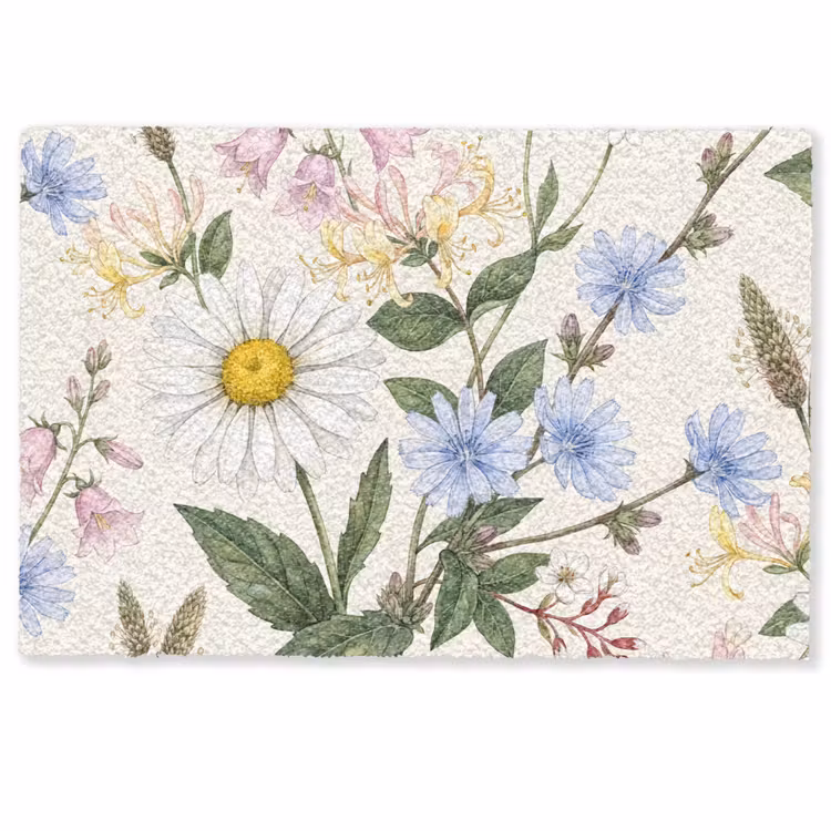 Deurmat - Botanisch - Illustratie - Kleurrijk — 1