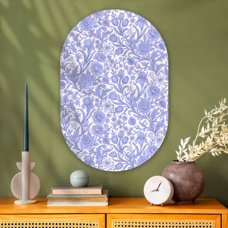 Muurovaal - Glas - Botanisch - Design - Klassiek — 2