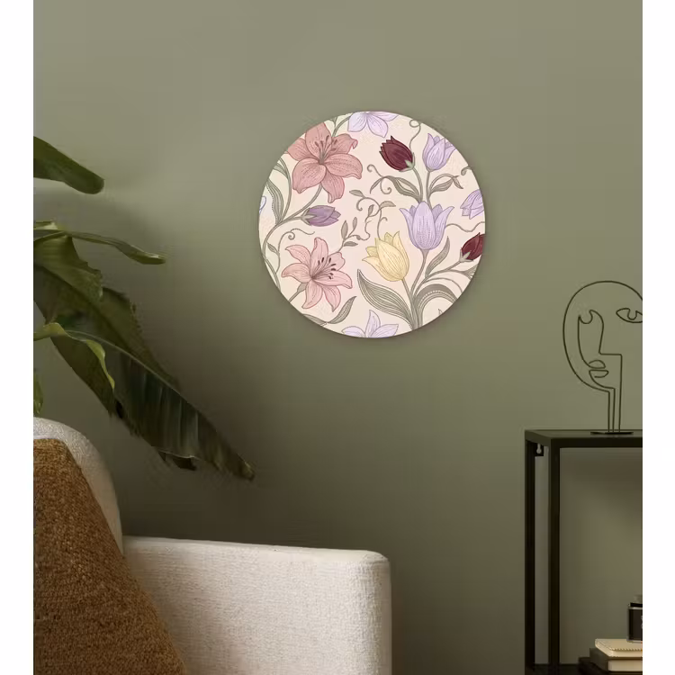 Muurcirkel - Bloemen - Illustratie - Botanisch — 3