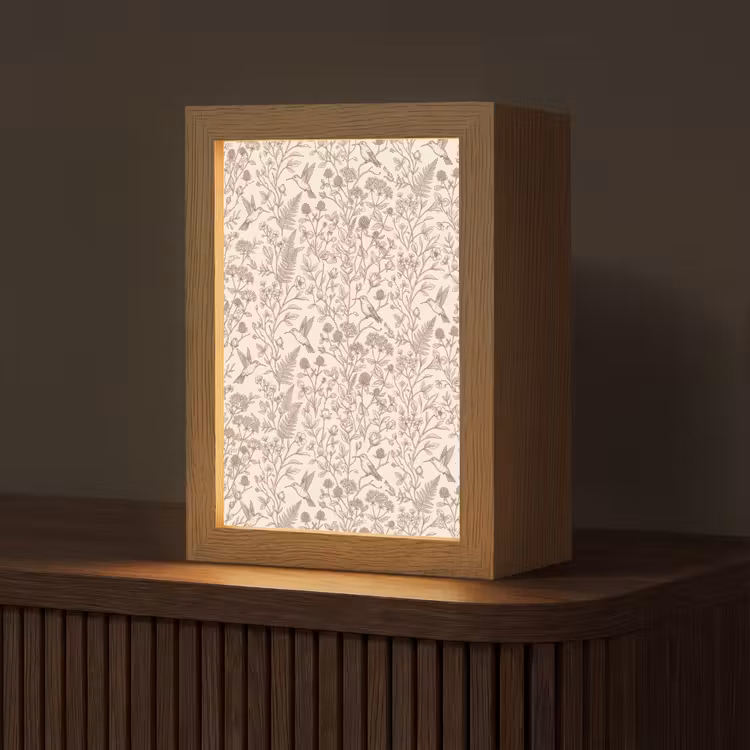 Gepersonaliseerde Lightbox - Natuur - Vogels - Tekening — 1