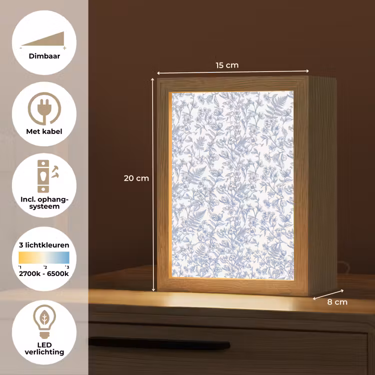 Gepersonaliseerde Lightbox - Planten - Botanisch - Vintage — 7